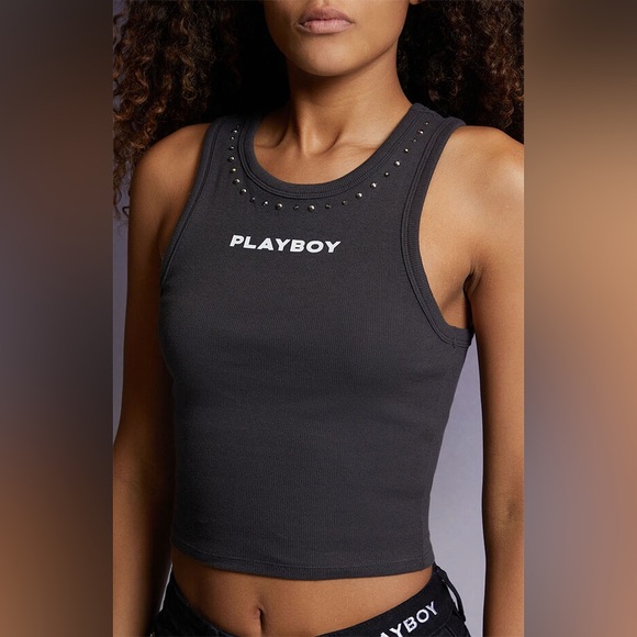 PacSun Tops - Playboy by PacSun cotton Black Tank Top
